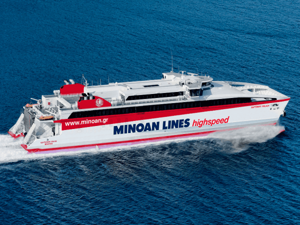 С Крита на Санторини на пароме 2020