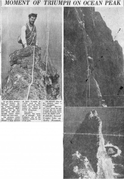 Пирамида Болла - самая большая скала в море (22 фото) Пирамида Болла - самая большая скала в море (22 фото)