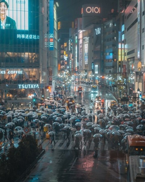 Ночь и день: потрясающие городские пейзажи из Японии Ночь и день: потрясающие городские пейзажи из Японии