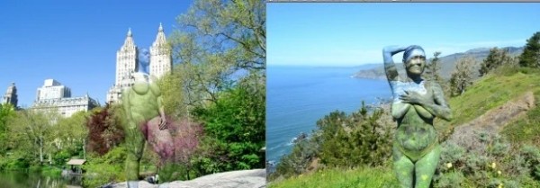 В единении с природой: художница вписывает людей в живописные пейзажи с помощью боди-арта