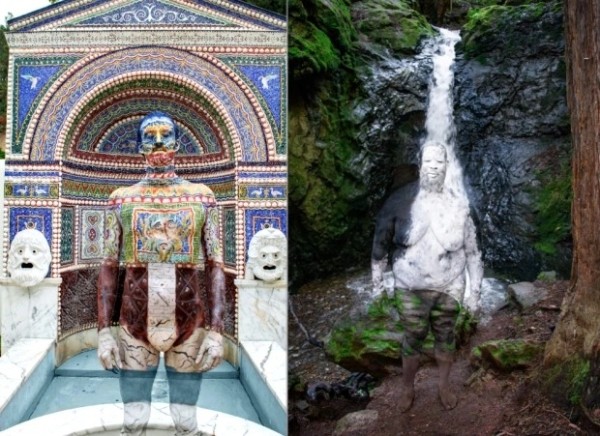 В единении с природой: художница вписывает людей в живописные пейзажи с помощью боди-арта