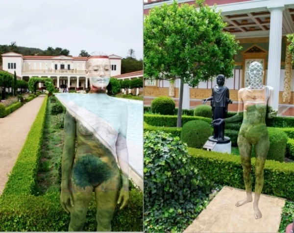 В единении с природой: художница вписывает людей в живописные пейзажи с помощью боди-арта