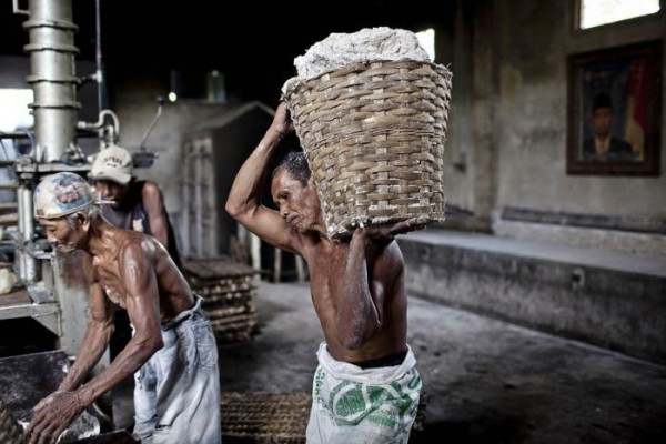 О том в каких условиях изготавливают лапшу в Индонезии