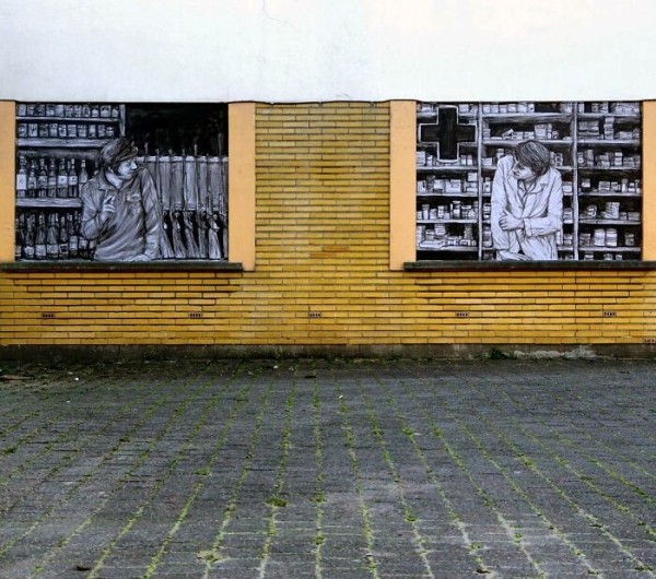 Уличное искусство художника Levalet (30 фото)