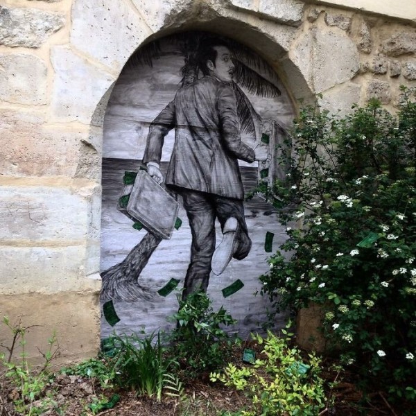 Уличное искусство художника Levalet (30 фото)