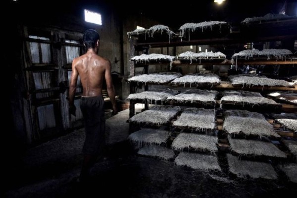 О том в каких условиях изготавливают лапшу в Индонезии