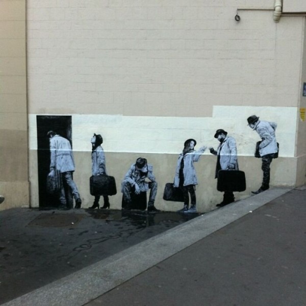 Уличное искусство художника Levalet (30 фото)