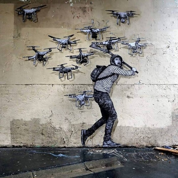 Уличное искусство художника Levalet (30 фото)