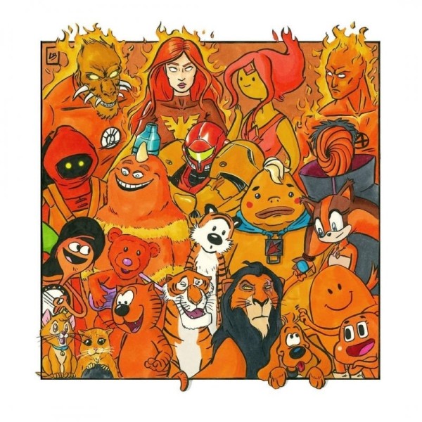 Известные персонажи поп-культуры по цветам (11 фото)