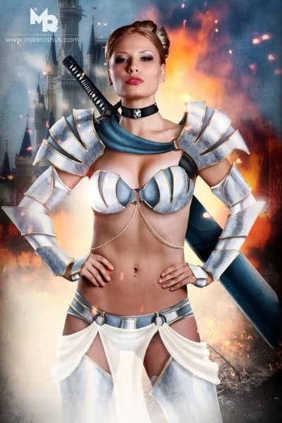 Сказочные принцессы в роли воительниц (9 фото)