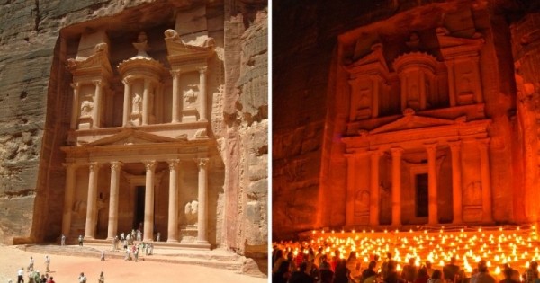 Как ночная подсветка меняет знаменитые сооружения: фото днём и ночью