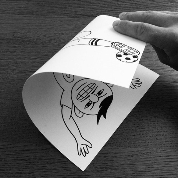 Манипуляция с бумагой от HuskMitNavn (19 фото)