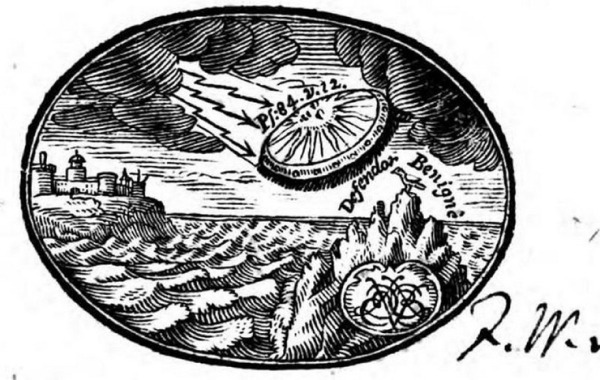НЛО на обложке книги 18 века (3 фото)