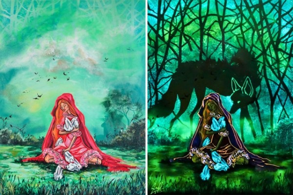 Картины Вивьен Санисло, которые в темноте открываются по-новому