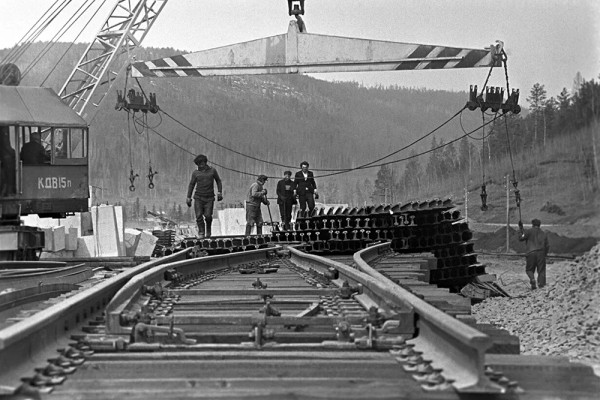 Редкие фотографии строительства БАМа Редкие фотографии строительства БАМа