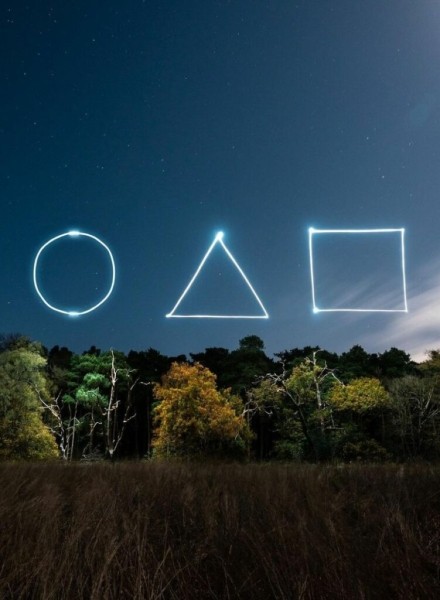 Ветер, ночь и магия света: как создать шедевры с помощью светодиодов на дроне