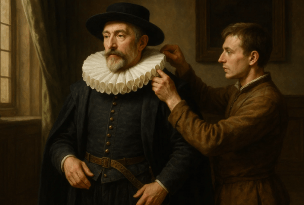 С какой целью европейские мужчины носили эти странные воротники в XVI-XVII веках? С какой целью европейские мужчины носили эти странные воротники в XVI-XVII веках?