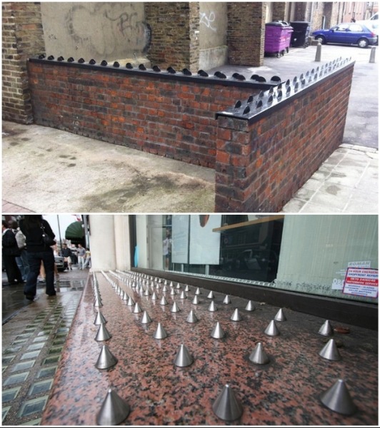 Анти-бездомная архитектура: новаторский дизайн или жесткая дискриминация