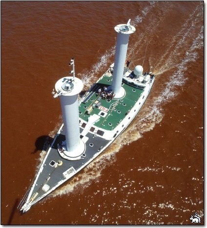 Паруса в виде колонн: эффект Магнуса Паруса в виде колонн: эффект Магнуса