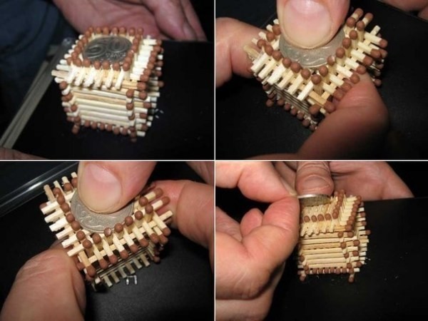 Домик из спичек (9 фото)