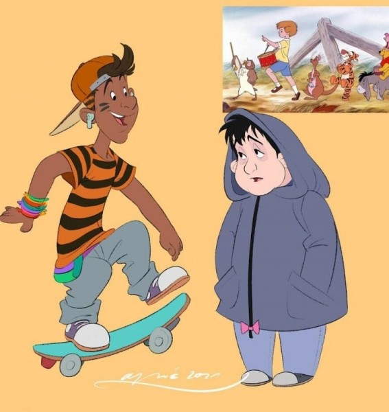 Художник превращает диснеевских персонажей-животных в людей, а персонажей-людей — в животных (16 фото) Художник превращает диснеевских персонажей-животных в людей, а персонажей-людей — в животных (16 фото)