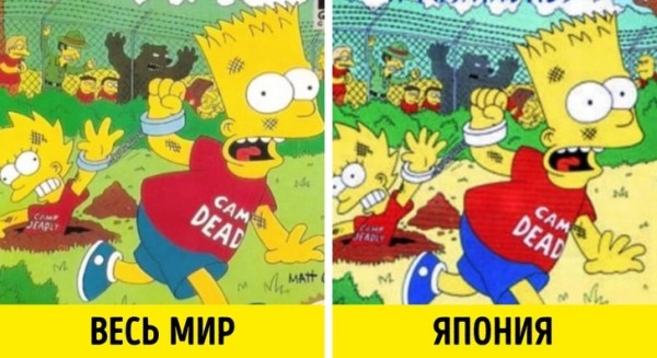 17 популярных мультфильмов, которые по-разному выглядят во всем мире