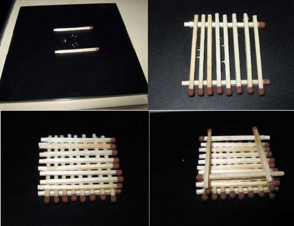 Домик из спичек (9 фото)