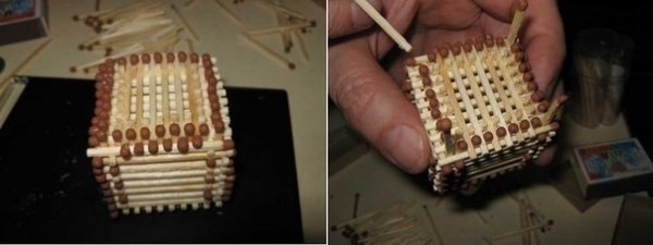 Домик из спичек (9 фото)