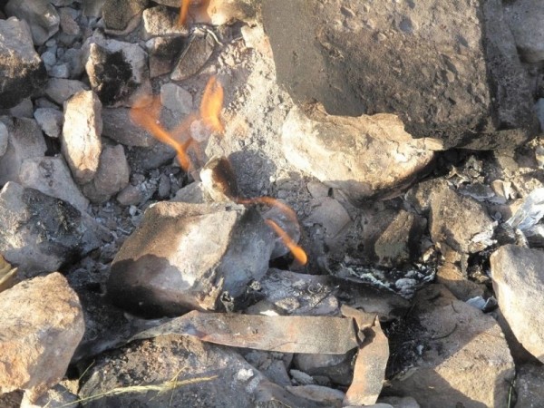 Удивительная вечно горящая "огненная гора" в Иране