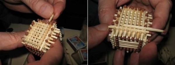 Домик из спичек (9 фото)