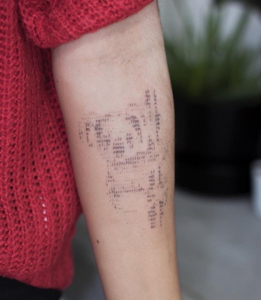 ASCII-татуировки от Андреаса Вронтиса (19 фото)