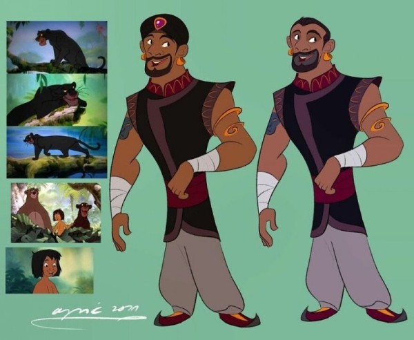 Художник превращает диснеевских персонажей-животных в людей, а персонажей-людей — в животных (16 фото) Художник превращает диснеевских персонажей-животных в людей, а персонажей-людей — в животных (16 фото)