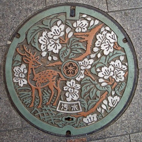 Японские канализационные люки (28 фото)