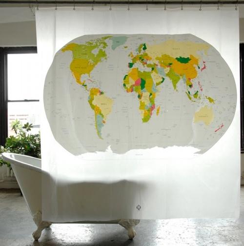 Необычные шторки для душа (25 фото) Необычные шторки для душа (25 фото)