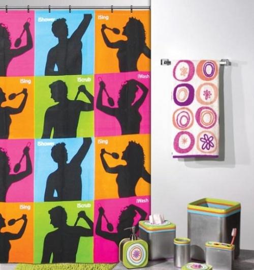 Необычные шторки для душа (25 фото) Необычные шторки для душа (25 фото)