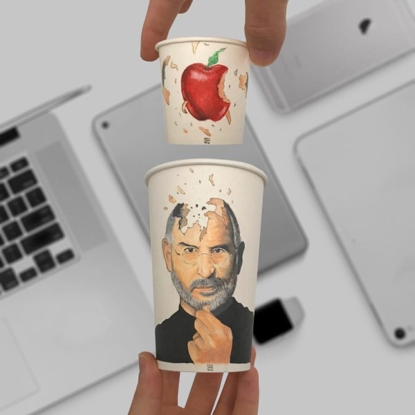 Бросить академию, взять стаканчики и нарисовать весь мир. У него получилось